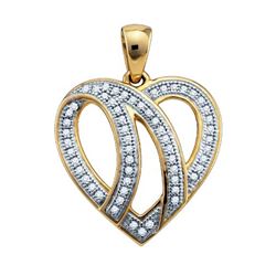 0.02CT Diamond Heart 10KT Pendant White Gold