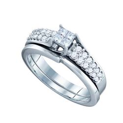 0.50CT Diamond Invisible 14KT Ring White Gold