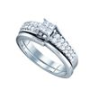 Image 1 : 0.50CT Diamond Invisible 14KT Ring White Gold
