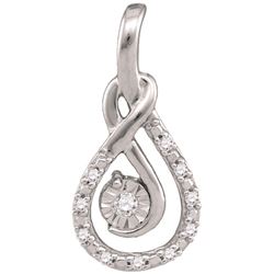 0.12CT Diamond Anniversary 10KT Pendant Yellow Gold