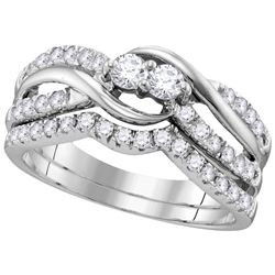 0.75CT Diamond Bridal 14KT Ring White Gold