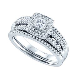 0.50CT Diamond Bridal 14KT Ring White Gold