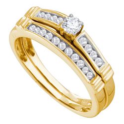 0.35CT Diamond Bridal 14KT Ring Yellow Gold
