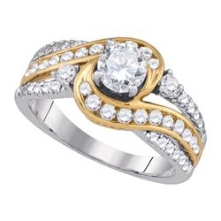 1.50CT Diamond Bridal 14KT Ring White Gold