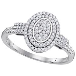 0.25CT Diamond Micro-Pave 10KT Ring White Gold