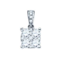 0.15CT Diamond Larissa 18KT Pendant White Gold