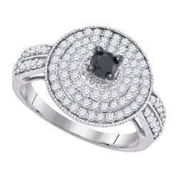 1CT Diamond Anniversary 10KT Ring White Gold