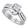 Image 1 : 0.50CT Diamond Invisible 14KT Ring White Gold