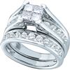Image 1 : 1.0CT Diamond Invisible 14KT Ring White Gold