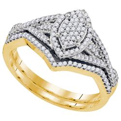 0.35CT Diamond Bridal 10KT Ring Yellow Gold