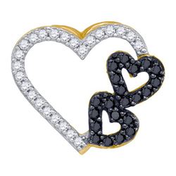 0.35CT Diamond Anniversary 10KT Pendant Yellow Gold