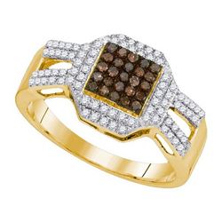 0.35CT Diamond Anniversary 10KT Ring Yellow Gold