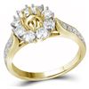Image 1 : 1CT Diamond Semi-Mount 14KT Ring Yellow Gold