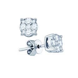 1CT Diamond Larissa 18KT Earrings White Gold