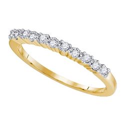 0.15CT Diamond Anniversary 10KT Ring Yellow Gold