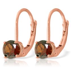 1.20 ctw Garnet Earrings Jewelry 14KT Rose Gold