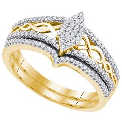 0.33CT Diamond Bridal 10KT Ring Yellow Gold