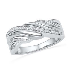 0.10CT Diamond Anniversary 10KT Ring 2Tone Gold