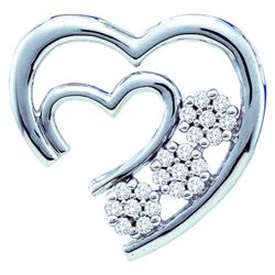 0.05CT Diamond Heart 10KT Pendant White Gold