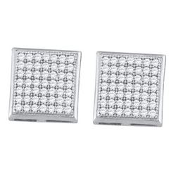 0.35CT Diamond Micro-Pave 10KT Earrings White Gold