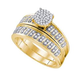 0.20CT Diamond Bridal 10KT Ring Yellow Gold
