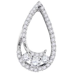 0.25CT Diamond Anniversary 10KT Pendant White Gold
