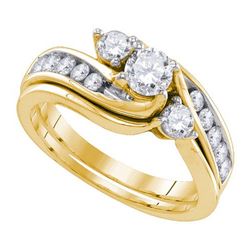 1.0CT Diamond Bridal 14KT Ring Yellow Gold