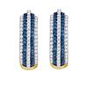 Image 1 : 0.50CT Diamond Hoops 10KT Earrings Yellow Gold