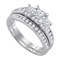 1.0CT Diamond Bridal 14KT Ring White Gold