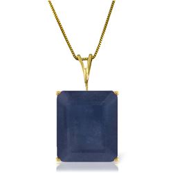 7 ctw Sapphire Necklace Jewelry 14KT Yellow Gold