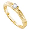 Image 1 : 0.01CT Diamond Promise 10KT Ring Yellow Gold
