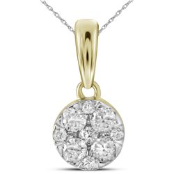 0.50CT Diamond Larissa 14KT Pendant Yellow Gold