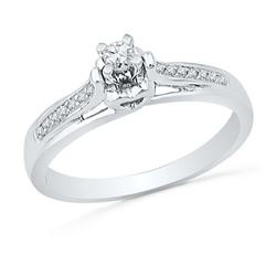 0.02CT Diamond Anniversary 10KT Ring White Gold