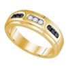 Image 1 : 0.33CT Diamond Mens 10KT Ring Yellow Gold
