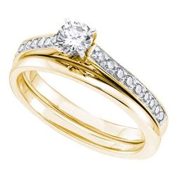 0.50CT Diamond Bridal 14KT Ring Yellow Gold