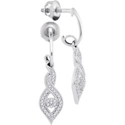 0.15CT Diamond Micro-Pave 10KT Earrings White Gold