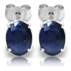 2 ctw Sapphire Earrings Jewelry 14KT White Gold