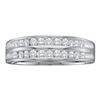 Image 1 : 0.25CT Diamond Cluster 10KT Ring White Gold