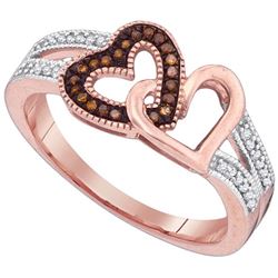 0.15CT Diamond Micro-Pave 10KT Ring Rose Gold
