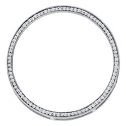 0.50CT Diamond Circle 14KT Pendant White Gold
