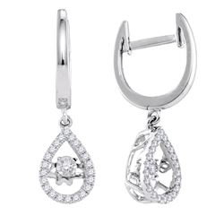0.25CT Diamond Anniversary 10KT Earrings White Gold