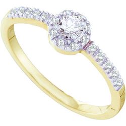 0.25CT Diamond Bridal 14KT Ring Yellow Gold
