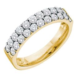 0.50CT Diamond Machine-Set 14KT Ring Yellow Gold