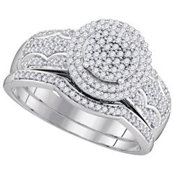0.50CT Diamond Micro-Pave 10KT Ring White Gold