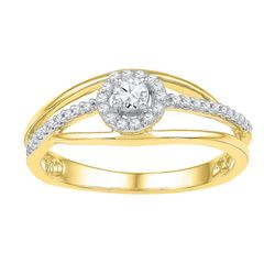 0.25CT Diamond Anniversary 10KT Ring Yellow Gold