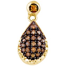 0.15CT Diamond Anniversary 10KT Pendant Yellow Gold