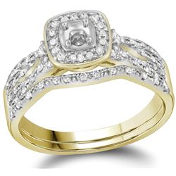 0.35CT Diamond Semi-Mount 14KT Ring Yellow Gold
