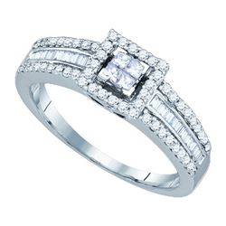 0.50CT Diamond Anniversary 14KT Ring White Gold
