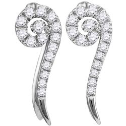 0.10CT Diamond Anniversary 10KT Earrings White Gold