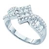 Image 1 : 1CT Diamond Invisible 14KT Ring White Gold